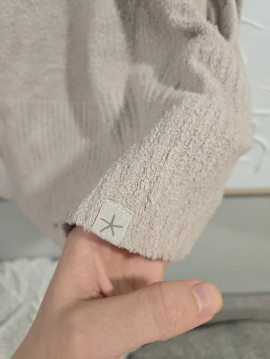 Barefoot Dreams• Cozychic Lite Lounge Open-Front Cardigan - Light Mauve. Sz S - Picture 6 of 12